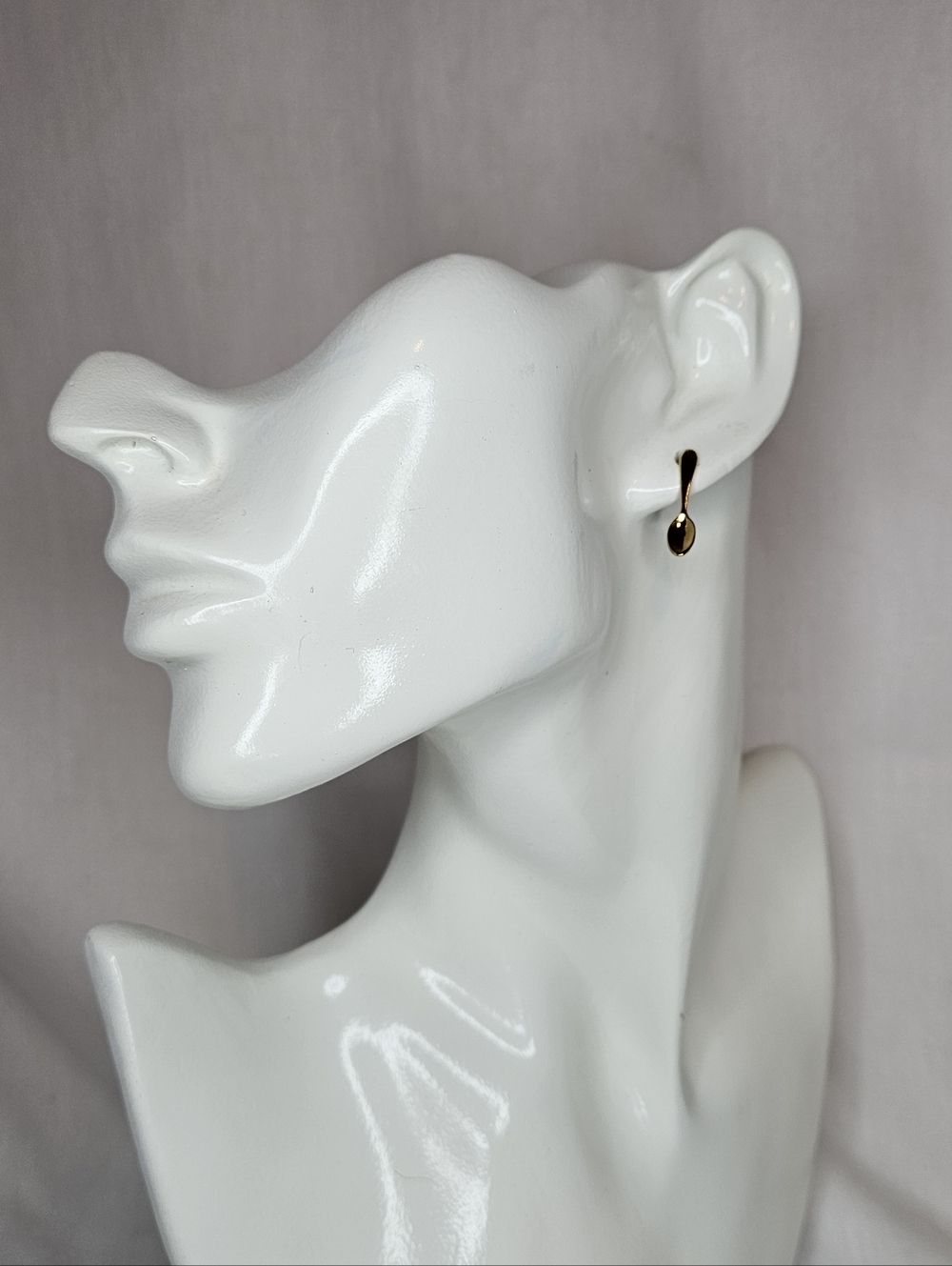Vintage Golden Key Gold Spoon Stud Earrings – Surgical Steel Posts NWT - Picture 9 of 10